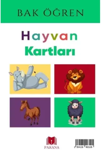 Hayvanlar - Bak Öğren Kartları - İlk Bilgilerim