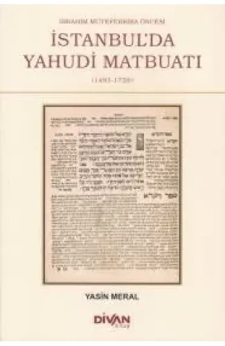 İbrahim Müteferrika Öncesi İstanbul'da Yahudi Maybuatı