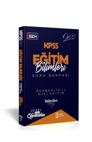 İsem Yayıncılık 2022 KPSS Eğitim Bilimleri Rehberlik ve Özel Eğitim Çözümlü Soru Bankası