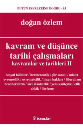 Kavram ve Düşünce Tarihi Çalışmaları Kavramlar ve Tarihleri 2