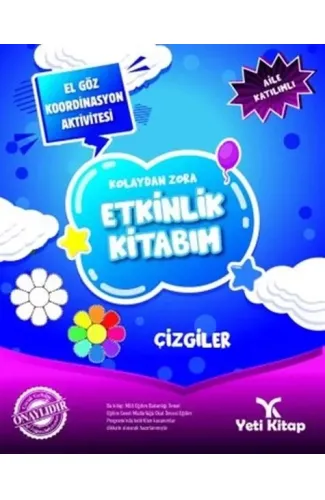 Kolaydan Zora Etkinlik Kitabım - Çizgiler