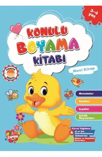 Konulu Boyama - MaviKitap (3-4 Yaş)