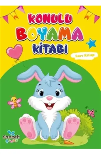 Konulu Boyama Kitabı - Sarı Kitap
