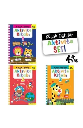 Küçük Dahiler Aktivite Seti 4+ Yaş - 3 Kitap Takım