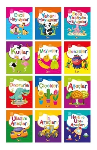 Küçük Kaşifin Boyama Kitabı (12 Kitap Takım)