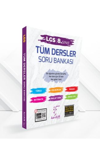 LGS 8. Sınıf Tüm Dersler Soru Bankası - Karekök Yayınları