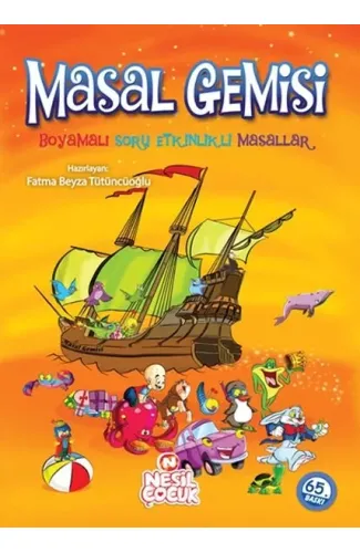 Masal Gemisi Boyamalı Soru Etkinlikli Masallar