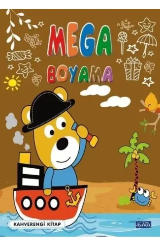 Mega Boyama Kahverengi Kitap