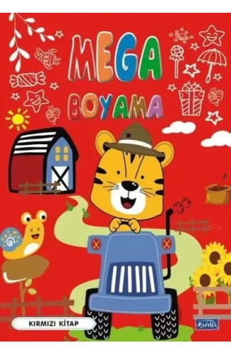 Mega Boyama Kırmızı Kitap