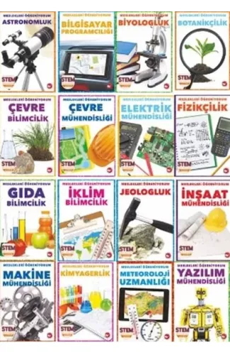 Meslekleri Öğreniyorum Set - 16 Kitap