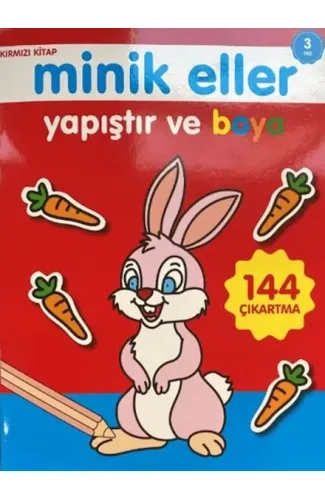 Minik Eller Yapıştır Ve Boya - Kırmızı Kitap