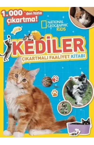 National Geographic Kids Kediler Çıkartmalı Faaliyet Kitabı
