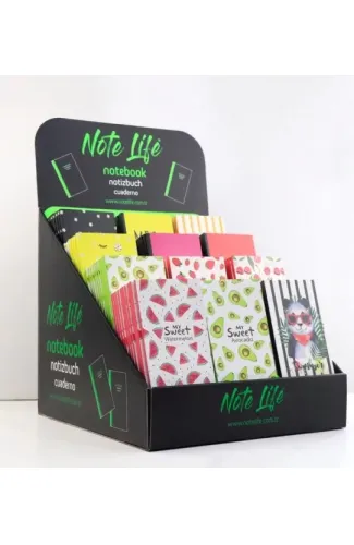Notelife 10*16 Karton Kapak Not Defteri Standı (120 Adet)