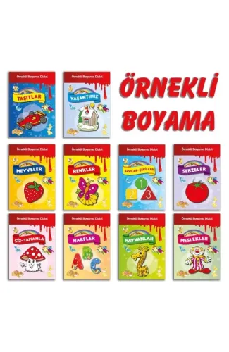 Örnekli Boyama Dizisi 10 Kitap Set