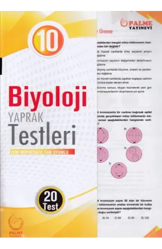 Palme 10. Sınıf Biyoloji Yaprak Test (Yeni)
