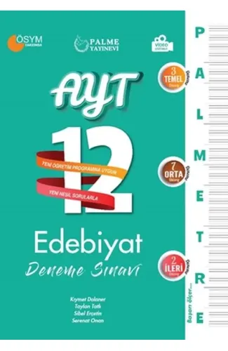 Palme 2022 Palmetre AYT Edebiyat 12 Deneme Sınavı