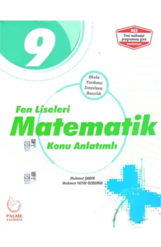 Palme 9. Sınıf Fen Liseleri Matematik Konu Kitabı (Yeni)