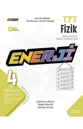 Palme Tyt Enerji Fizik Konu Özetli Soru Fasikülleri (4 Fasikül)