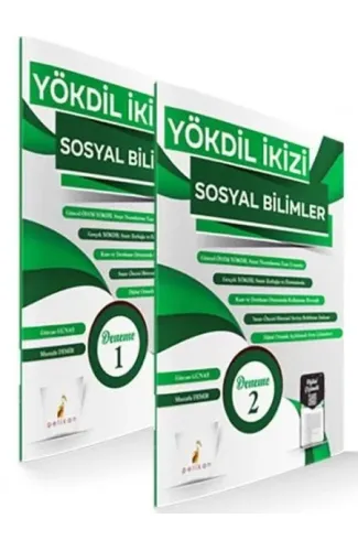 Pelikan YÖKDİL İkizi Sosyal Bilimler 2 Özgün Deneme Sınavı Dijital Çözümlü