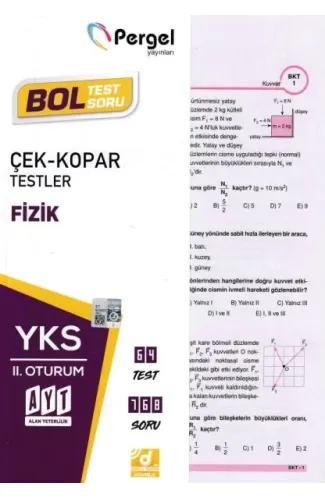 Pergel AYT Fizik Çek-Kopar Yaprak Test (Yeni)