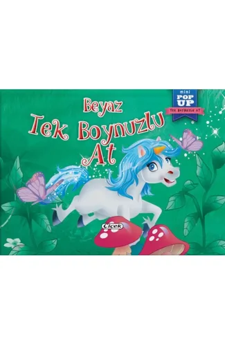 Pop-Up Mini Tek Boynuzlu At - Beyaz Tek Boynuzlu At