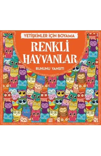 Renkli Hayvanlar - Yetişkinler İçin Boyama