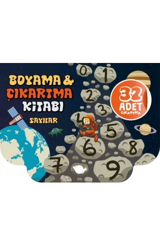 Sayılar Boyama ve Çıkartma Kitabı
