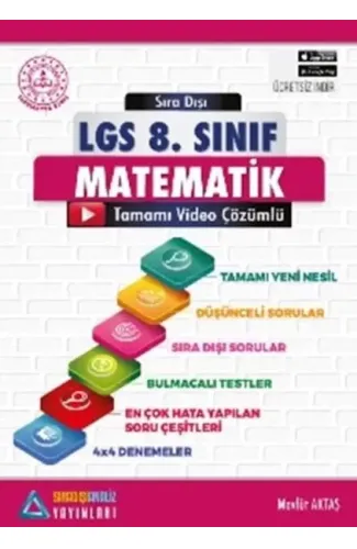 Sıradışı Analiz LGS 8. Sınıf Matematik Video Çözümlü Soru Bankası (Yeni)