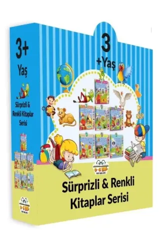Sürprizli Renkli Kitaplar - 7 Kitap Set (3+Yaş)