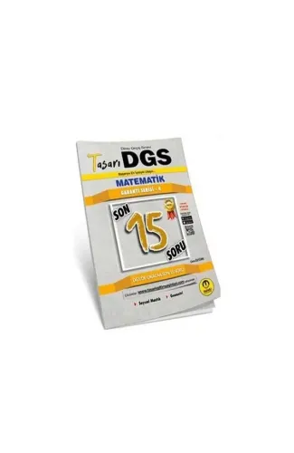 Tasarı DGS Matematik Son 15 Garanti Serisi 4
