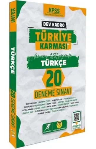 Tasarı Yayınları KPSS Türkiye Karması Türkçe 20 Deneme