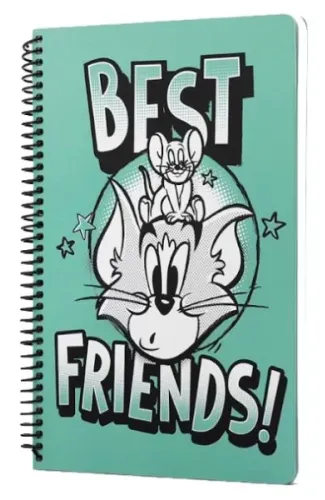 Tom And Jerry Best Friends Spiralli Defter Yeşil