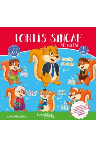 Tontiş Sincap ve Ailesi 6’lı Öykü Seti