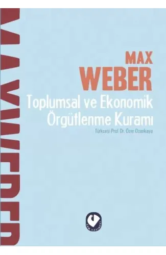 Toplumsal ve Ekonomik Örgütlenme Kuramı