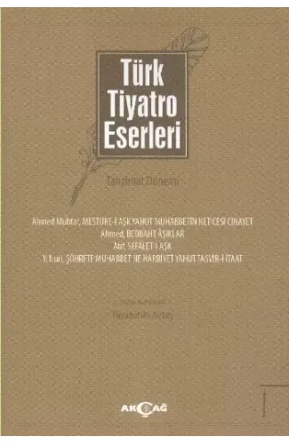Türk Tiyatro Eserleri 1 / Tanzimat Dönemi