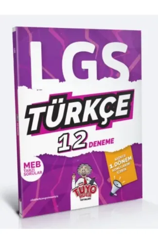 Tüyo Hoca LGS 8. Sınıf (1. Dönem) Türkçe 12 Deneme