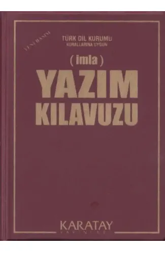 Yazım Kılavuzu (İmla) - (Plastik Kapak)