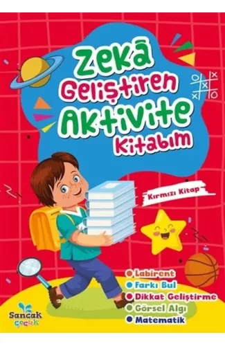 Zeka Geliştiren Aktivite Kitabım - Kırmızı Kitap