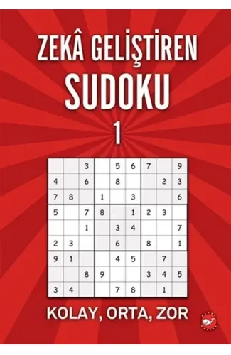 Zeka Geliştiren Sudoku 1 Kolay - Orta - Zor