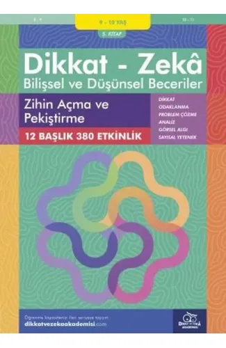 Zihin Açma ve Pekiştirme (9 - 10 Yaş) - Dikkat Zeka
